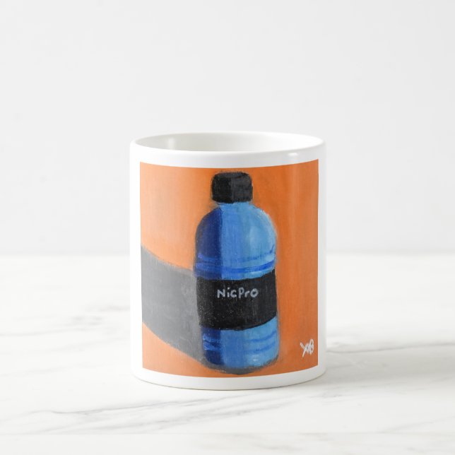 Taza De Café Botella de pintura (Centro)