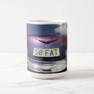 Taza De Café Botella hacia arriba SO FAT Trasero Ángulo de anch