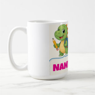 Taza De Café Botella Personalizada de Dinosaurio para Niños par