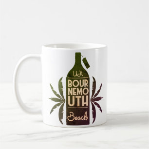 Taza De Café Botella verde de Bournemouth Beach del Reino Unido