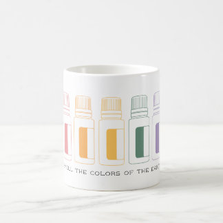 Taza De Café Botellas de aceite esencial coloridas