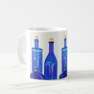 Taza De Café Botellas de vidrio azul