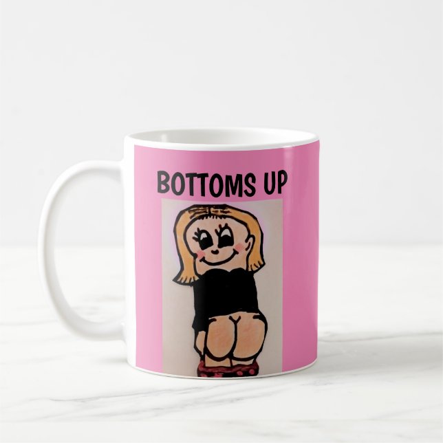 TAZA DE CAFÉ BOTELLAS EN LA PARTE SUAVE BARE BUFFEE MUGS (Izquierda)