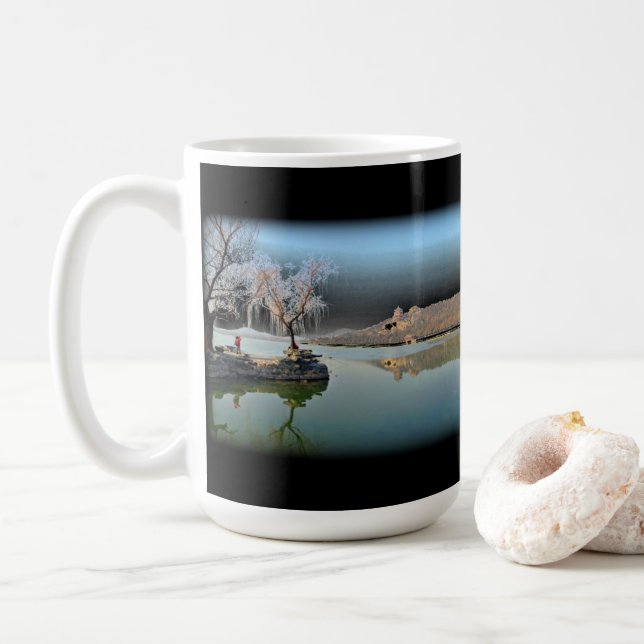 Taza De Café Botes del Palacio de Verano (Con donut)