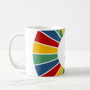 Taza De Café BOTÓN DE RAYOS I + su foto, texto, monograma