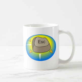 Taza De Café Botón del escape del ordenador
