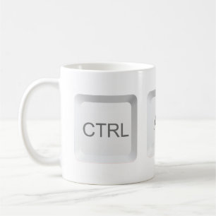 Taza De Café Botón del teclado de computadora CTRL ALT DEL de S