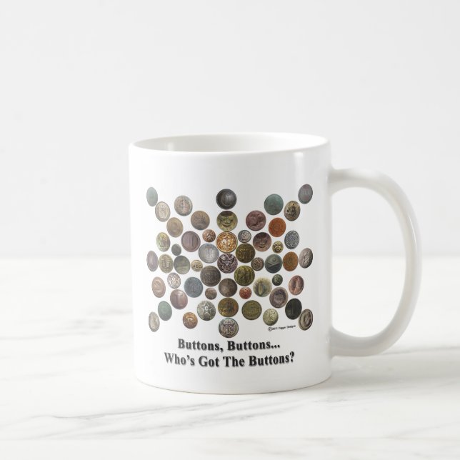 Taza De Café Botones, botones (Derecha)
