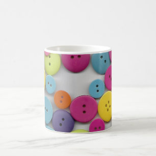 Taza De Café Botones coloridos