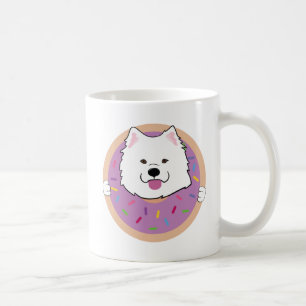 Taza De Café Botones en un donut