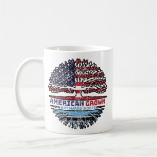 Taza De Café Botsuana Botsuana Bandera de las rocas de los árbo