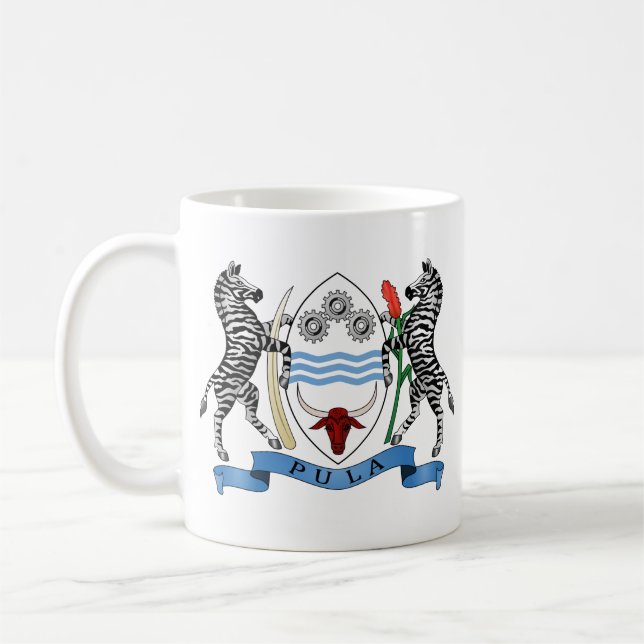 Taza De Café Botsuana Coat of Arms Coffee Mug (Izquierda)