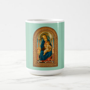 Taza De Café Botticelli (1445-1510) Madonna & Child Enthroned