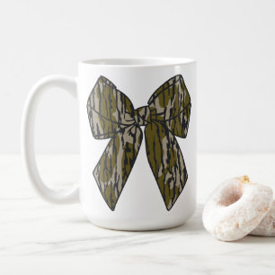 Taza De Café Bottomland Camo Bow Camo Coquette Bow Hunting Chic