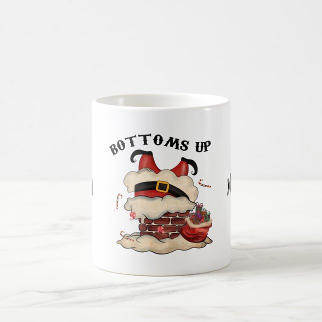 Taza De Café Bottoms up Cute and Funny Festial café Mug (Centro)