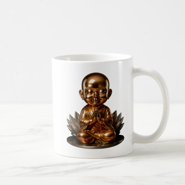 Taza De Café Bouddha Enfant Bronze (Derecha)