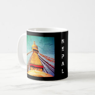 Taza De Café Boudhanath Stupa, ojos de Buda, Katmandu, Nepal