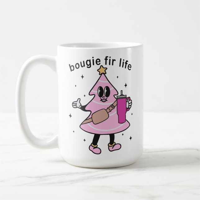 Taza De Café Bougie Fir Life, árbol de Navidad Bougie, navidade (Izquierda)