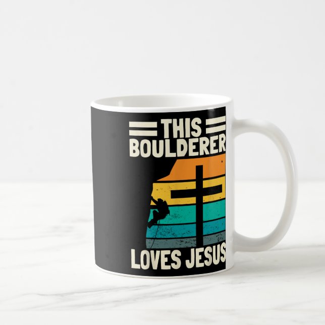 Taza De Café Bouldering Christians Climber Boulderer Artificial (Derecha)