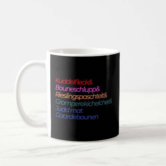 Taza De Café Bouneschlupp Luxembourger Icic Food Luxembourg F (Izquierda)