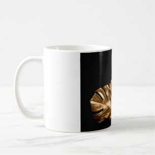 Taza De Café Bouquet de rosa con flores de astro morado en la l