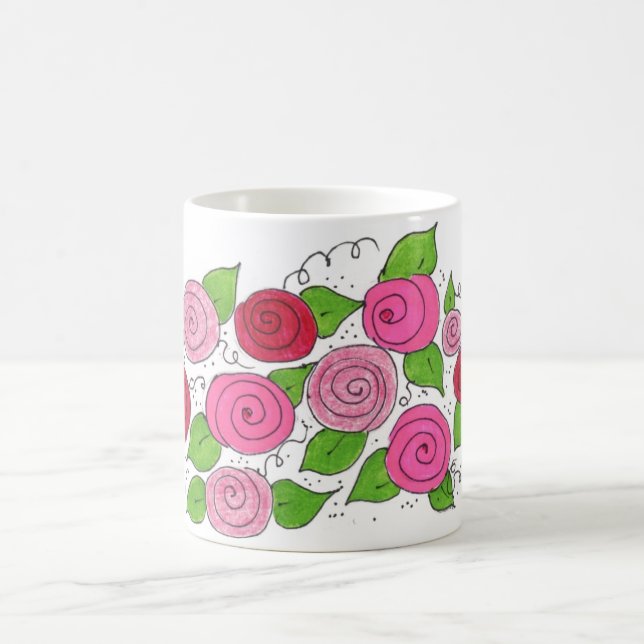 Taza De Café Bouquet de Rosas (Centro)