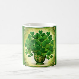 Taza De Café Bouquet de Shamrock St. Patrick's Day Irish