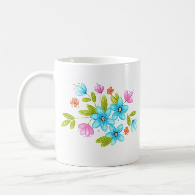 Taza De Café Bouquet multicolor (Izquierda)
