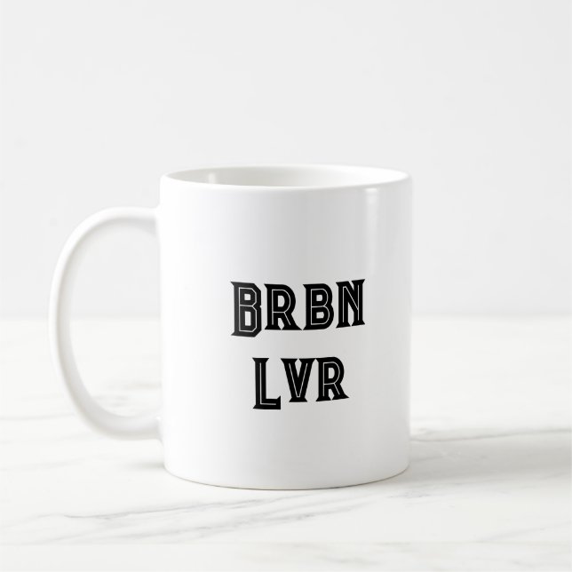 Taza De Café Bourbon lover funny Coffee Mug  (Izquierda)