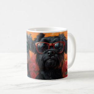 Taza De Café Bouviers des Flandres Corazones Día de San Valentí