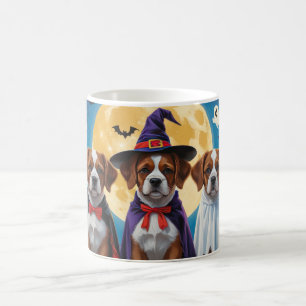 Taza De Café Bouviers Des Flandres Dogs Pumpkin Halloween Funny