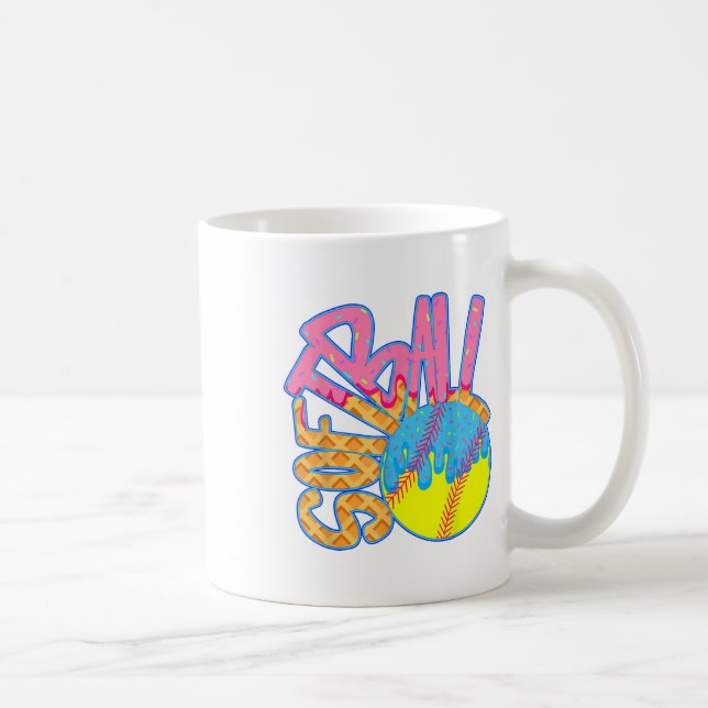 Taza De Café Bóveda De Softbol Para Niños Jóvenes Jóvenes Con C (Derecha)