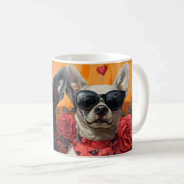 Taza De Café Bovino australiano con El día de San Valentín de R (Anverso derecho)