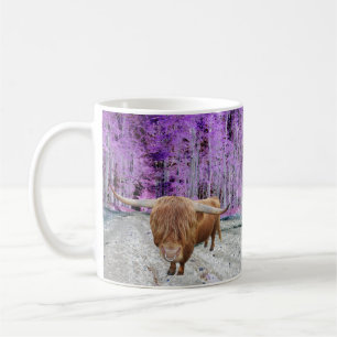 Taza De Café Bovino escocés de altiplano