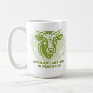 Taza De Café Bovino nacido y criado en Nebraska