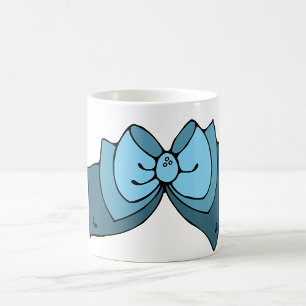 Taza De Café Bow azul Mug