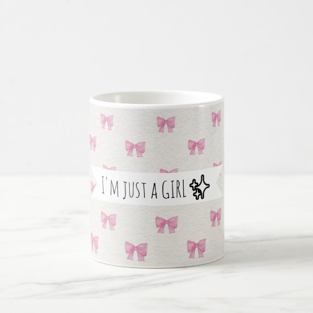 Taza De Café Bow pink Mug (Centro)