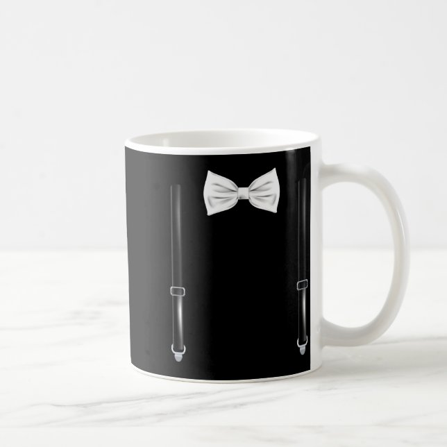 Taza De Café Bow Tie With Suspenders Funny Wedding And Special  (Derecha)