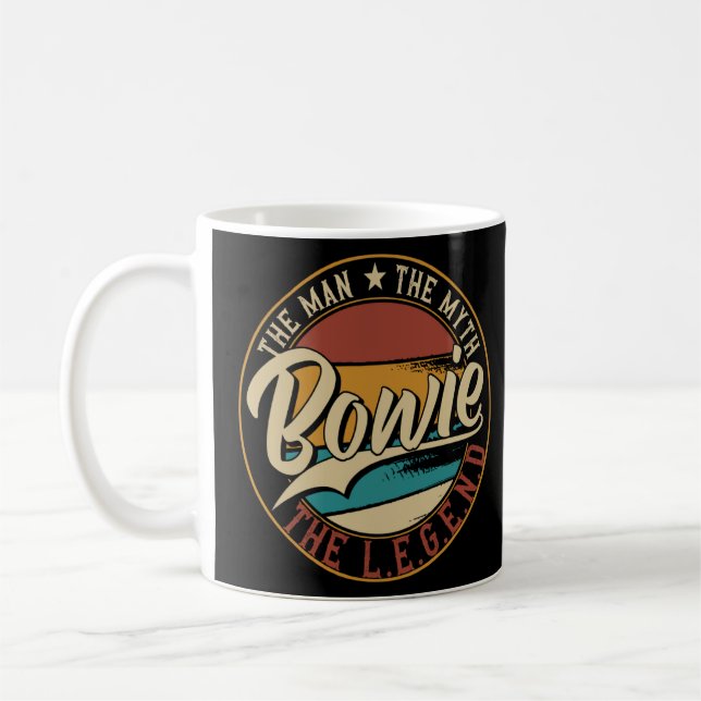 Taza De Café Bowie El hombre el mito la leyenda (Izquierda)