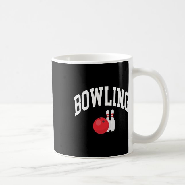 Taza De Café Bowling Bowler Graphic  (Derecha)