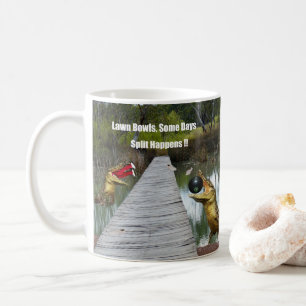 Taza De Café Bowls de césped Australia se divide en dos, café