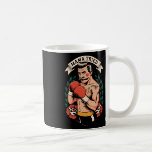 Taza De Café Boxeador Boxeo Americano Tradicional Tattoo Art Fl