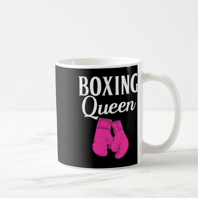 Taza De Café Boxeador de boxeo Queen Sport (Derecha)