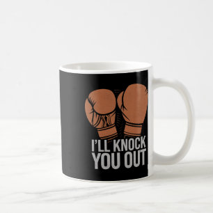 Taza De Café Boxeador divertido te echa de menos guantes de box