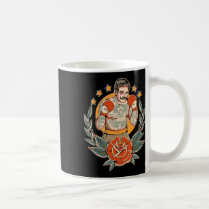 Taza De Café Boxeador tatuador tradicional estadounidense Flash