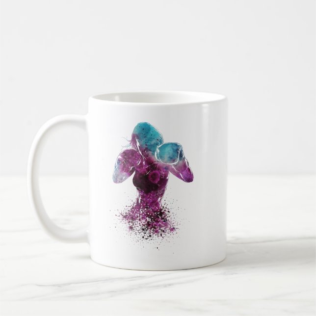 Taza De Café Boxeadora Femenina (Izquierda)