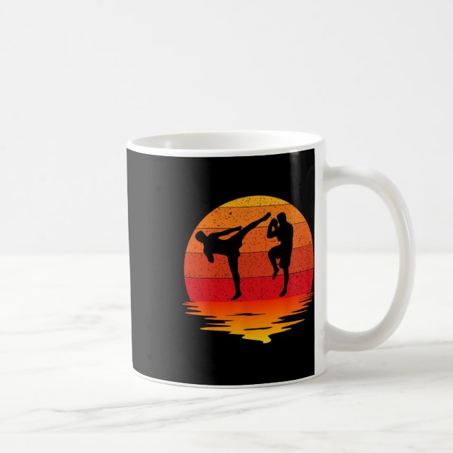 Taza De Café Boxeo de combate de artes marciales tradicionales  (Derecha)