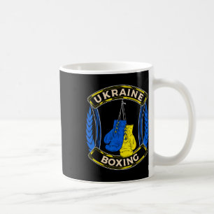 Taza De Café Boxeo de Ucrania Equipo Nacional de Boxeo Patriota
