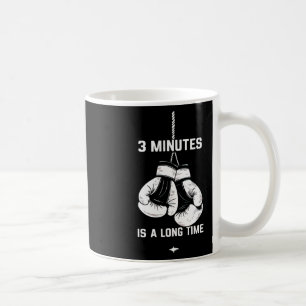 Taza De Café Boxeo Kickboxing Boxeador 3 Minutos Es Un Largo Ti