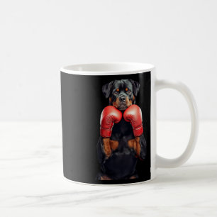 Taza De Café Boxeo Rottweiler
